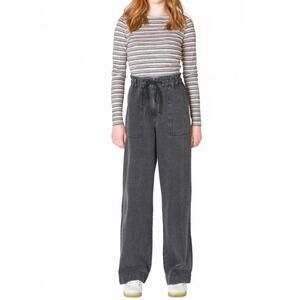 NEW DEX CLOTHING wide leg denim pants in black
